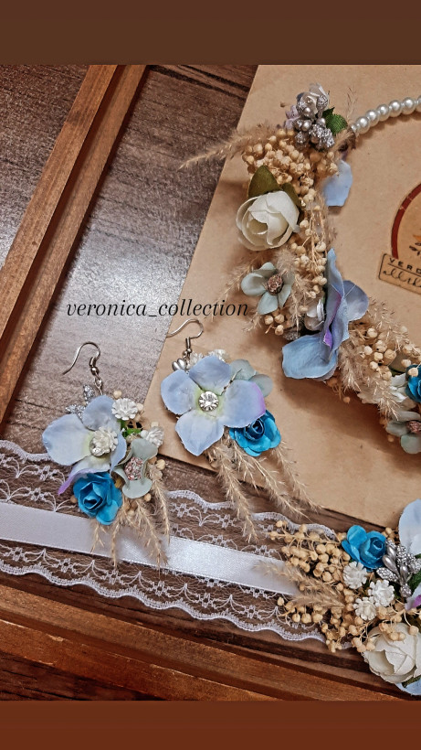 گوشواره تم ابی